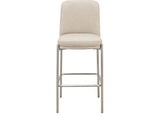 Dion Camel/Brushed Nickel Upholstered Bar Stool (Set of 2) by Modus Furniture at Eve Furniture