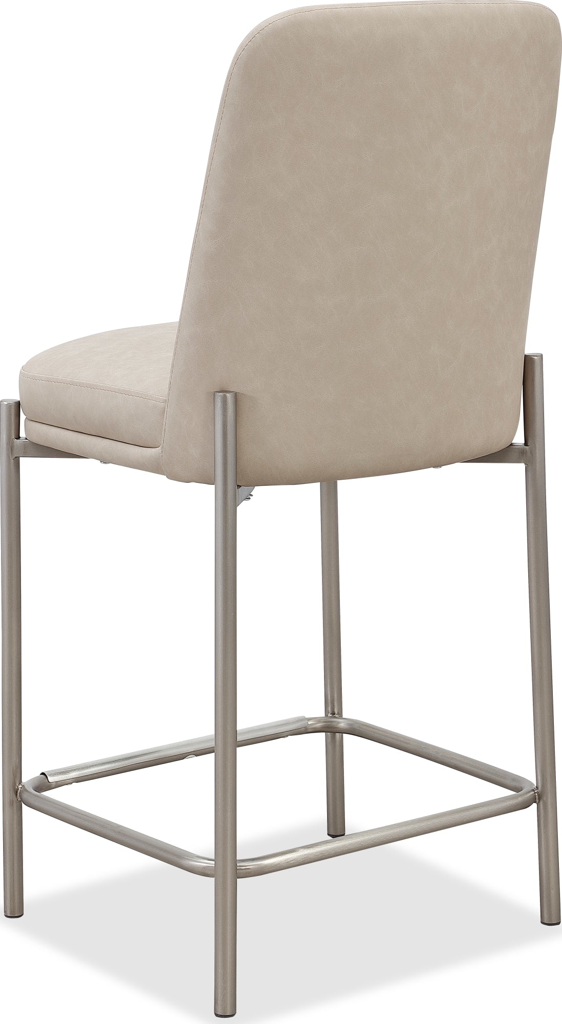 Dion Camel/Brushed Nickel Upholstered Counter Stool (Set of 2) by Modus Furniture at Eve Furniture