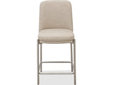 Dion Camel/Brushed Nickel Upholstered Counter Stool (Set of 2) by Modus Furniture at Eve Furniture