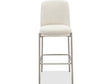 Dion Natural/Brushed Nickel Upholstered Bar Stool (Set of 2) by Modus Furniture at Eve Furniture