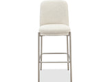 Dion Natural/Brushed Nickel Upholstered Bar Stool (Set of 2) by Modus Furniture at Eve Furniture