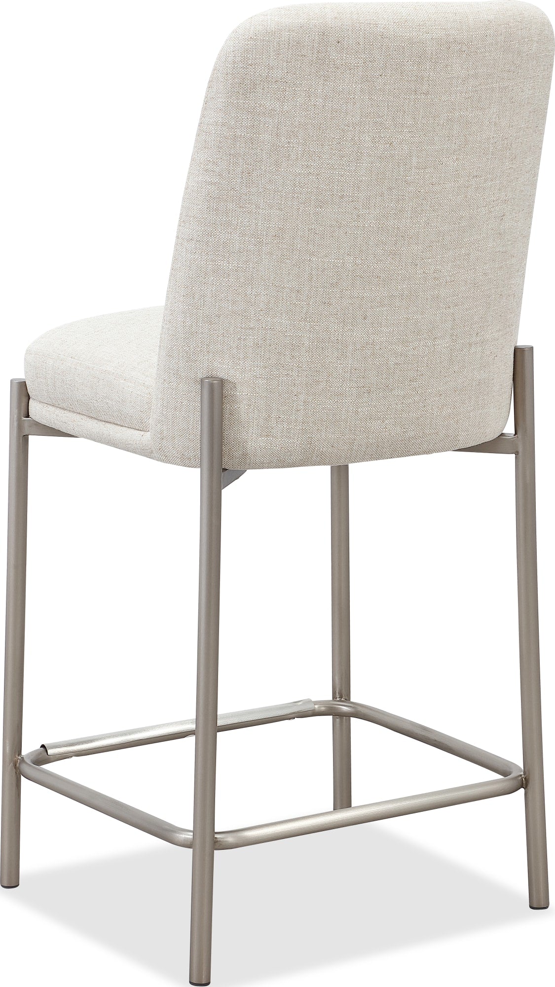 Dion Natural/Brushed Nickel Upholstered Counter Stool (Set of 2) by Modus Furniture at Eve Furniture