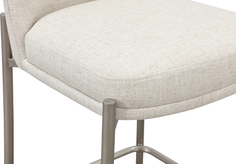 Dion Natural/Brushed Nickel Upholstered Counter Stool (Set of 2) by Modus Furniture at Eve Furniture