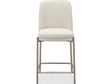 Dion Natural/Brushed Nickel Upholstered Counter Stool (Set of 2) by Modus Furniture at Eve Furniture