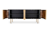 Dionne 4 Door Sideboard Brass by Moe's Home at Eve Furniture