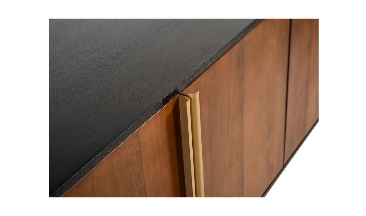 Dionne 4 Door Sideboard Brass by Moe's Home at Eve Furniture