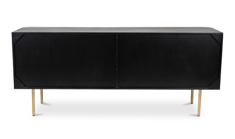 Dionne 4 Door Sideboard Brass by Moe's Home at Eve Furniture