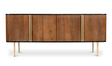 Dionne 4 Door Sideboard Brass by Moe's Home at Eve Furniture
