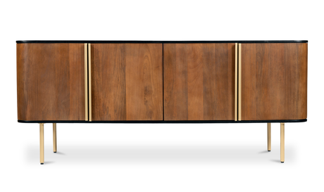 Dionne 4 Door Sideboard Brass by Moe's Home at Eve Furniture