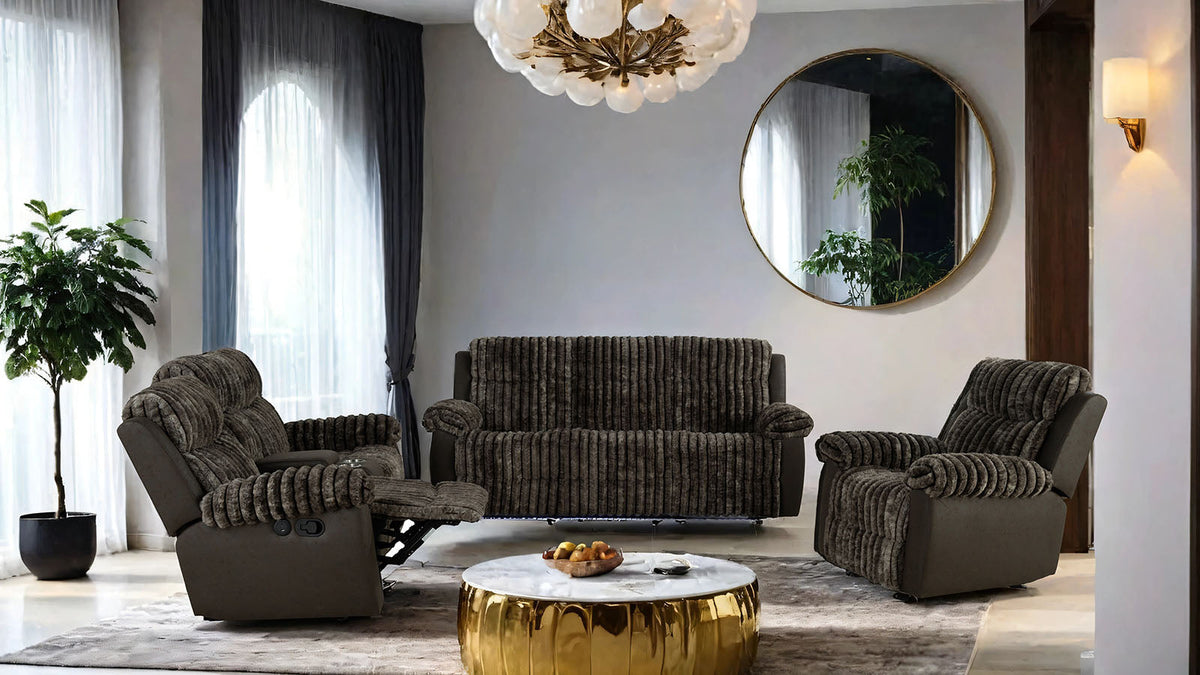 Dionysus Brown Manual Glider Recliner