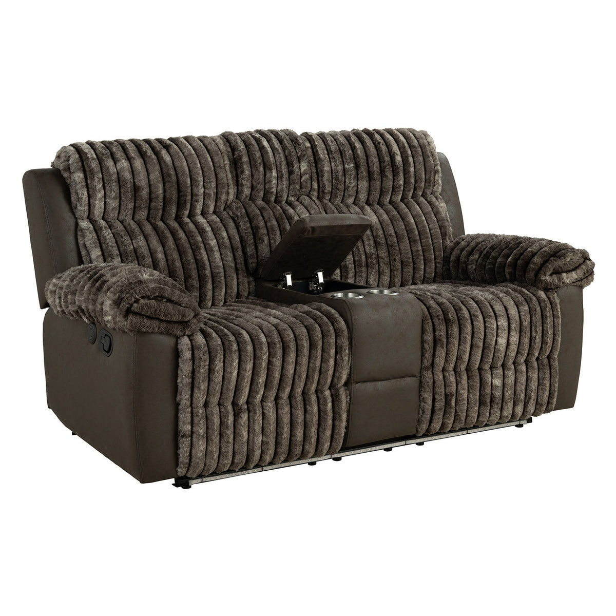 Dionysus Brown Manual Reclining Sofa