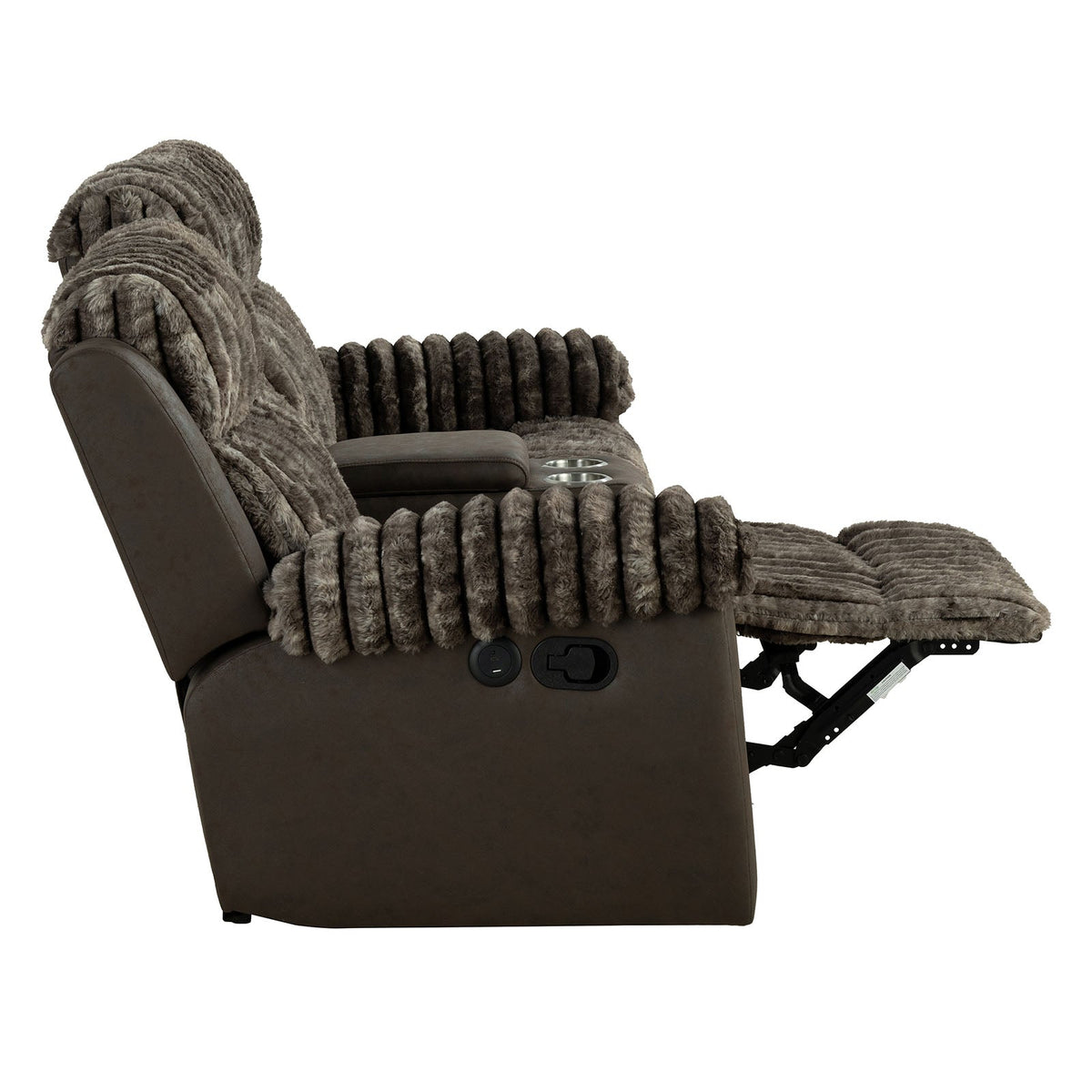 Dionysus Brown Manual Reclining Sofa