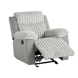 Dionysus Gray Manual Glider Recliner