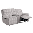 Dionysus Gray Manual Reclining Loveseat by Furniture of America at Eve Furniture