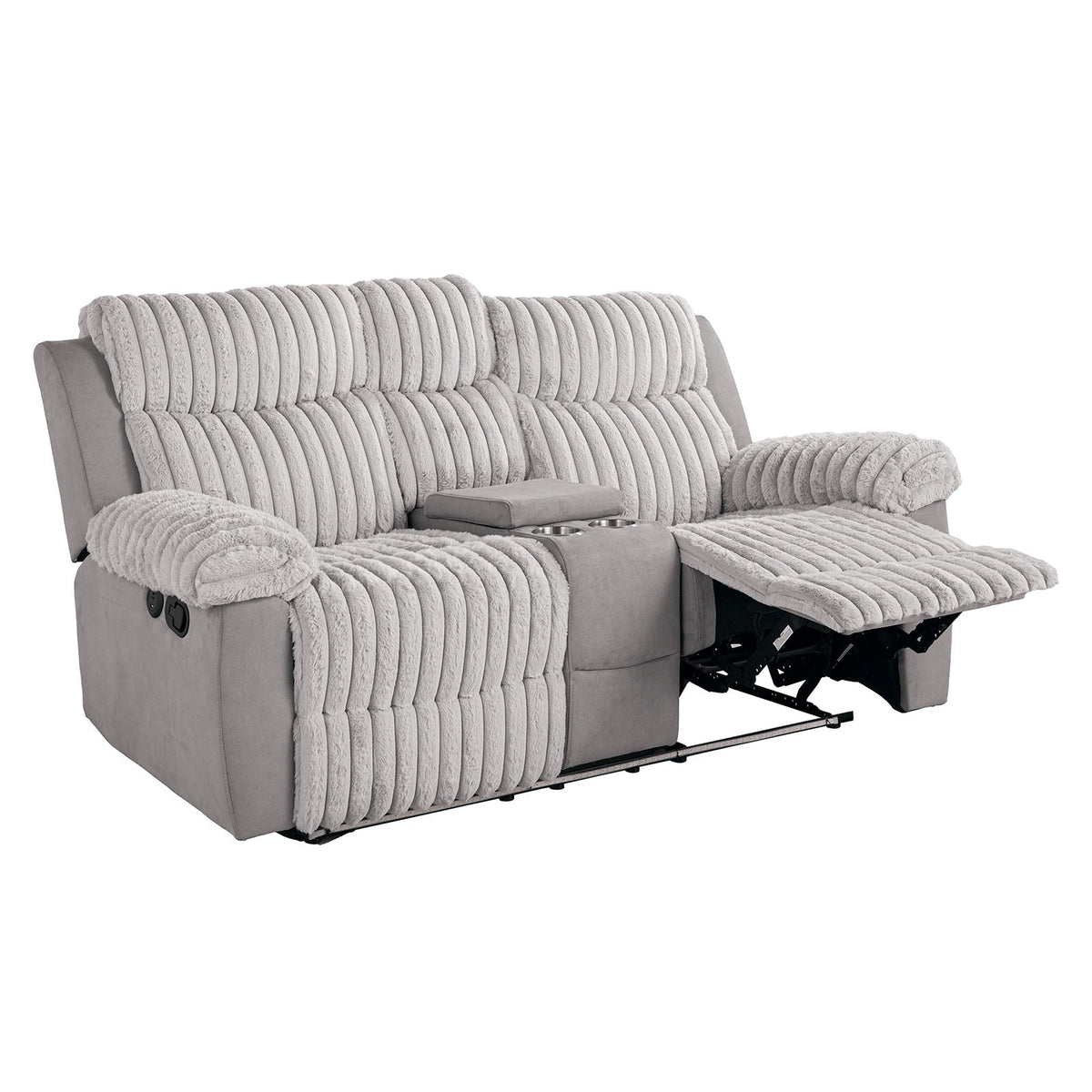 Dionysus Gray Manual Reclining Sofa
