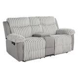 Dionysus Gray Manual Reclining Sofa
