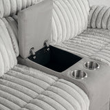 Dionysus Gray Manual Reclining Sofa