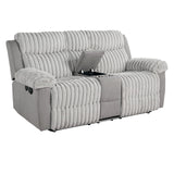 Dionysus Gray Manual Reclining Sofa