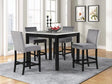 Dior Grey Pub 5-Piece Counter Height Set by Happy Homes at Eve Furniture