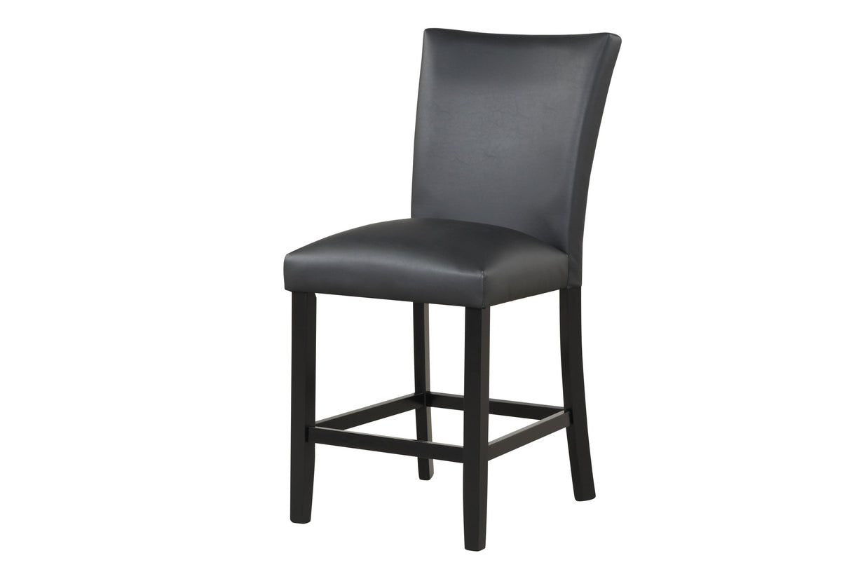 Dior PU Black 5-Piece Counter Height Set by Happy Homes at Eve Furniture