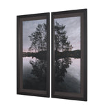 Diptych (Set of 2) by Thomas Tepstad Berge Hand-Embellish TextureFramePhoto Print Matted under Glass by Mercana at Eve Furniture