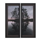 Diptych (Set of 2) by Thomas Tepstad Berge Hand-Embellish TextureFramePhoto Print Matted under Glass by Mercana at Eve Furniture