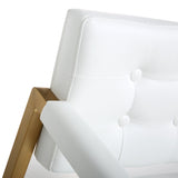 Director Performance Vegan Leather Stool with Gold Base by TOV Furniture at Eve Furniture