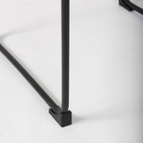 Direttore 19.3L x 19.3W x 44.1H Brown/Gray Suede W/ Metal Frame Bar Stool by Mercana at Eve Furniture