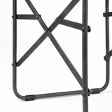 Direttore Black Iron Frame Black Leather Dining Chair by Mercana at Eve Furniture