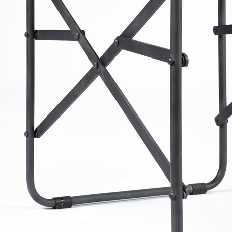 Direttore Black Iron Frame Black Leather Dining Chair by Mercana at Eve Furniture
