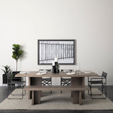 Direttore Black Iron Frame Black Leather Dining Chair by Mercana at Eve Furniture