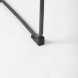 Direttore Black Leather Seat W/Black Iron Frame Bar Stool by Mercana at Eve Furniture
