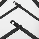 Direttore Black Leather Seat W/Black Iron Frame Bar Stool by Mercana at Eve Furniture