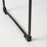 Direttore Brown Leather Seat W/Black Iron Frame Bar Stool by Mercana at Eve Furniture