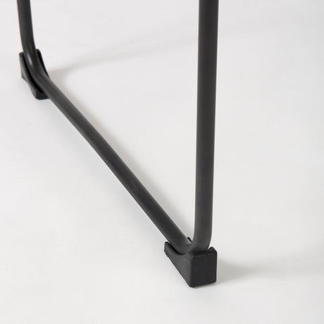 Direttore Brown Leather Seat W/Black Iron Frame Bar Stool by Mercana at Eve Furniture