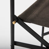 Direttore Brown/Gray Suede W/ Metal Frame Counter Stool by Mercana at Eve Furniture