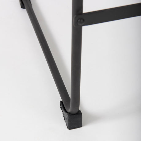 Direttore Brown/Gray Suede W/ Metal Frame Counter Stool by Mercana at Eve Furniture