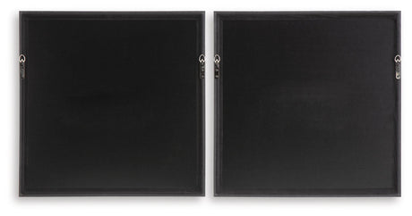 Dirkgrove Black/White/Brown Wall Art, Set of 2 by Ashley at Eve Furniture