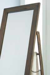 Dirkins Brown Floor Mirror by Ashley at Eve Furniture