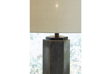 Dirkton Antique Pewter Finish Accent Lamp by Ashley at Eve Furniture