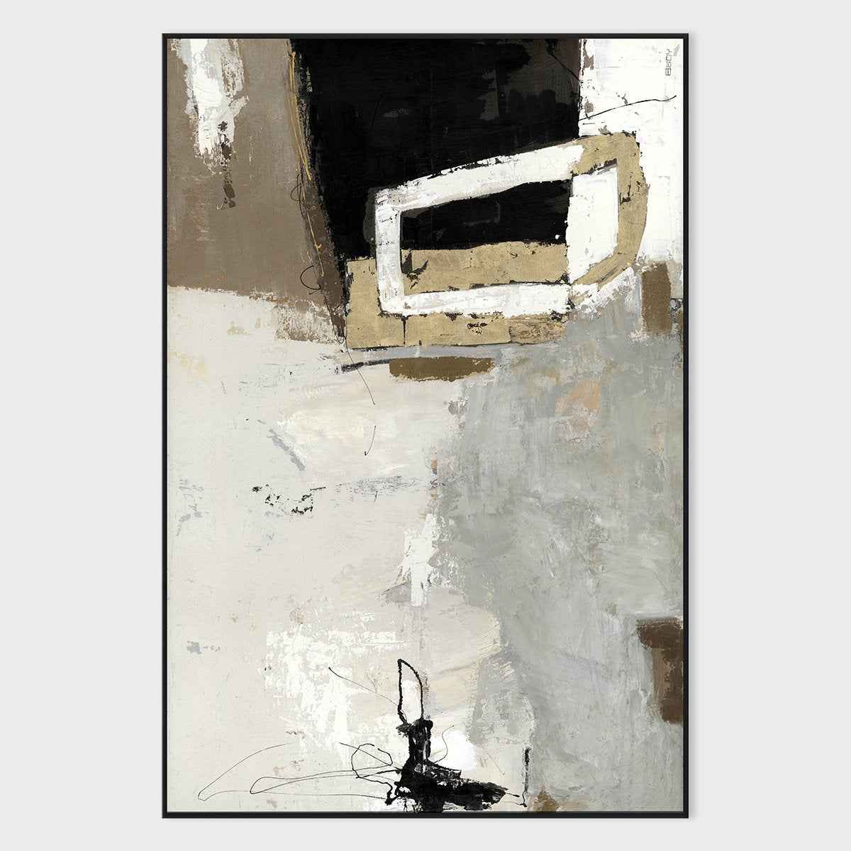 Disconnect Multicolor Painting Art by Buddy Whitlock by Classic Home at Eve Furniture
