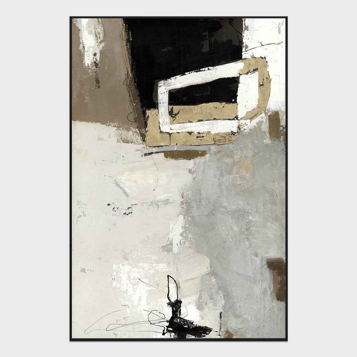 Disconnect Multicolor Painting Art by Buddy Whitlock by Classic Home at Eve Furniture