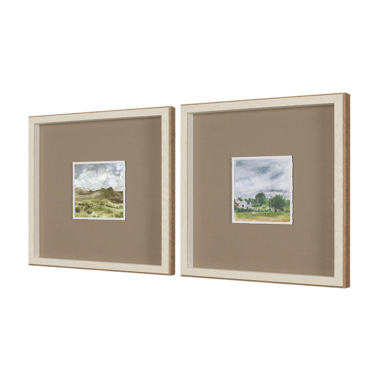 Discovery (Set of 2) by Ira Havuka Hand-Embellished Framed Artwork Matted under Glass by Mercana at Eve Furniture