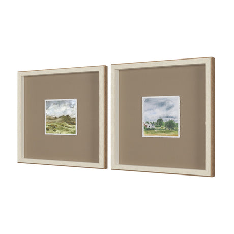 Discovery (Set of 2) by Ira Havuka Hand-Embellished Framed Artwork Matted under Glass by Mercana at Eve Furniture