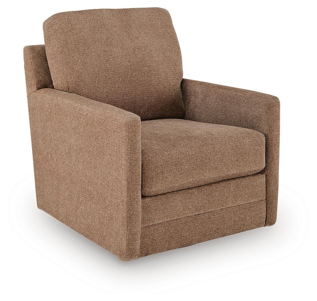Dishford Cinnamon Swivel Accent Chair