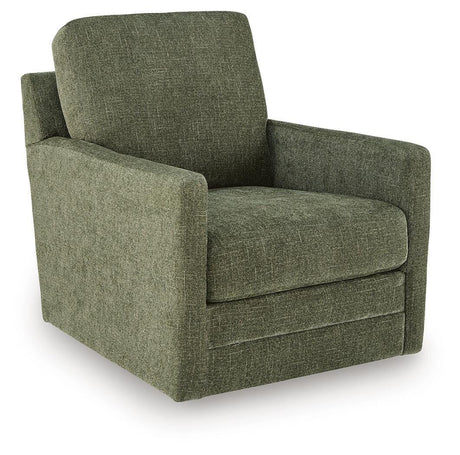 Dishford Evergreen Swivel Accent Chair by Ashley at Eve Furniture