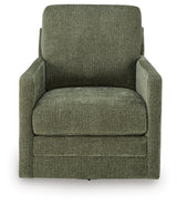Dishford Evergreen Swivel Accent Chair by Ashley at Eve Furniture