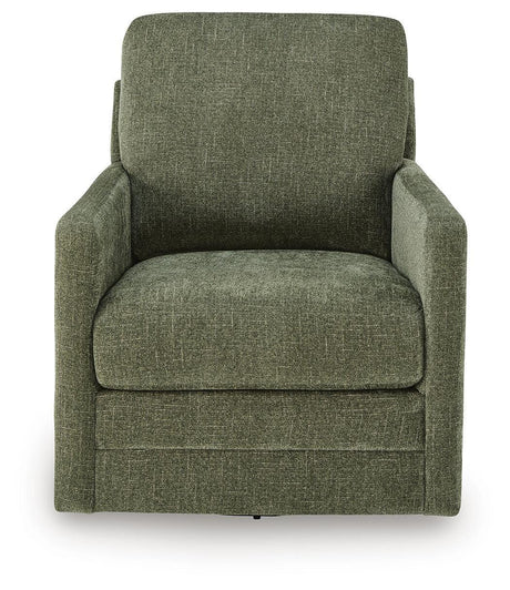 Dishford Evergreen Swivel Accent Chair by Ashley at Eve Furniture