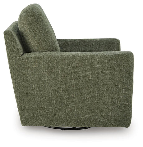 Dishford Evergreen Swivel Accent Chair by Ashley at Eve Furniture