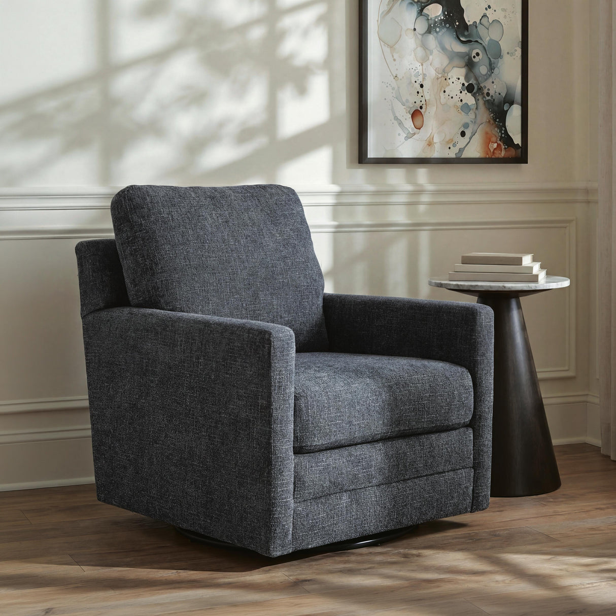 Dishford Storm Swivel Accent Chair by Ashley at Eve Furniture